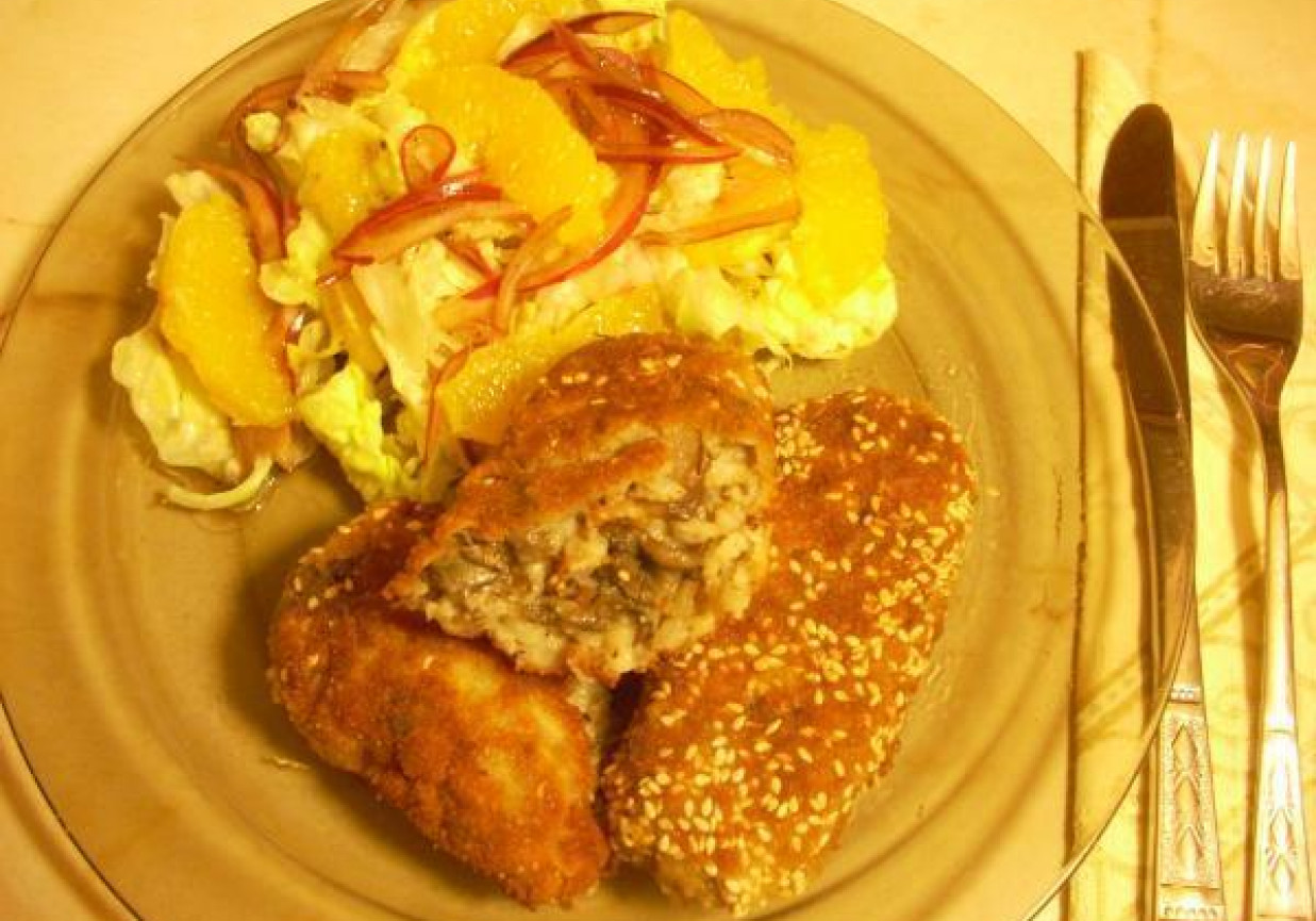 Krokiety grzybowo-ryżowe foto