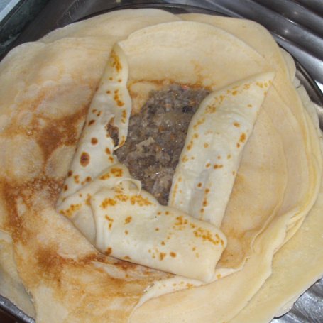 Krok 5 - krokiety  z kaszą i kapustą z pieczarkami... foto