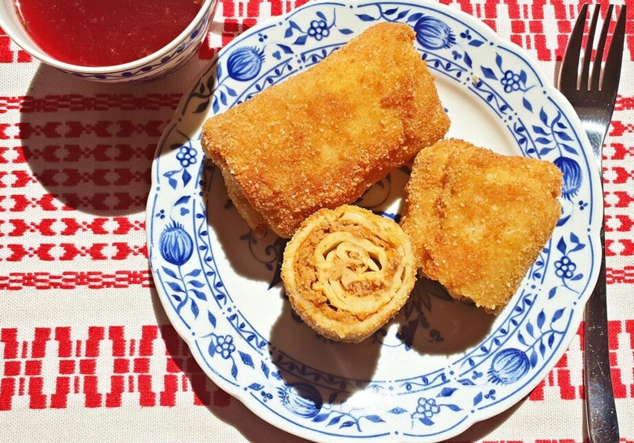 Krokiety z mięsem i kapustą foto