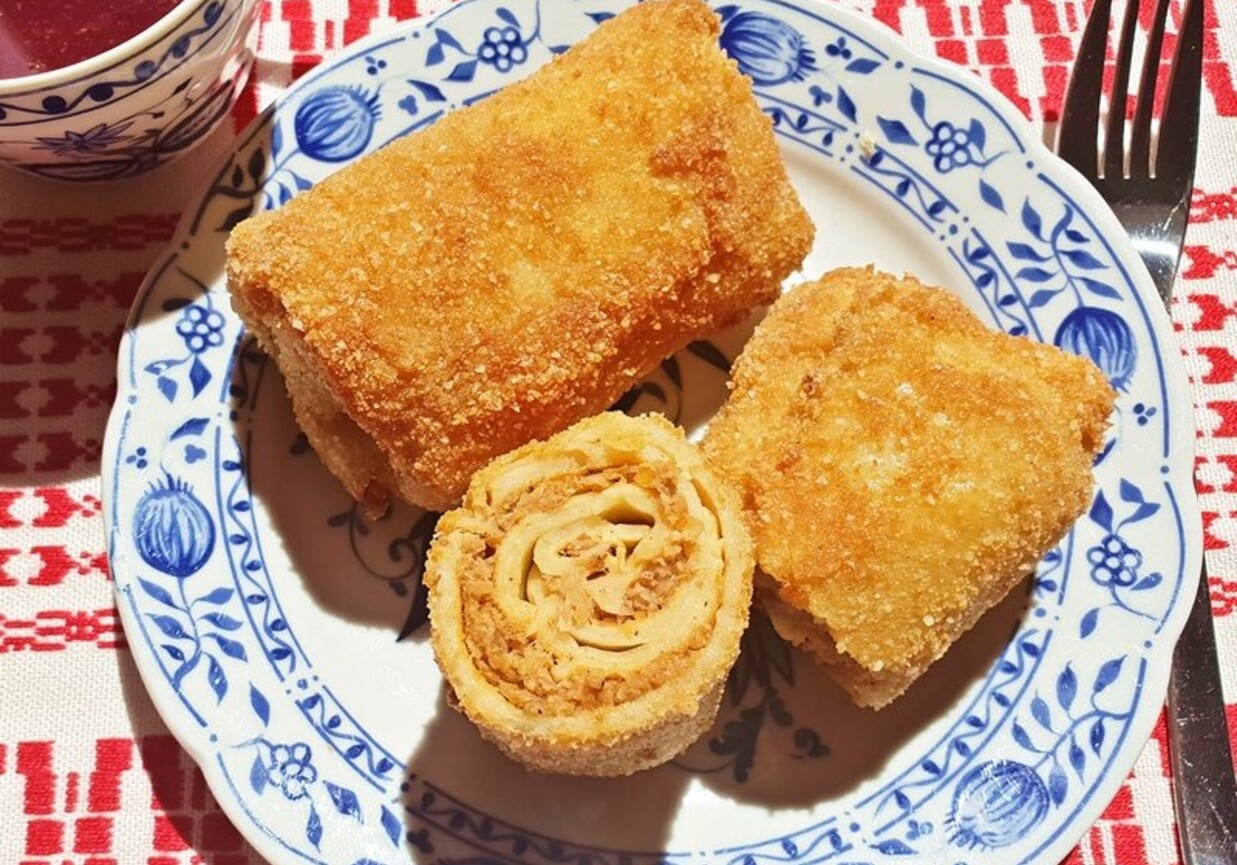 Krokiety z mięsem i kapustą foto