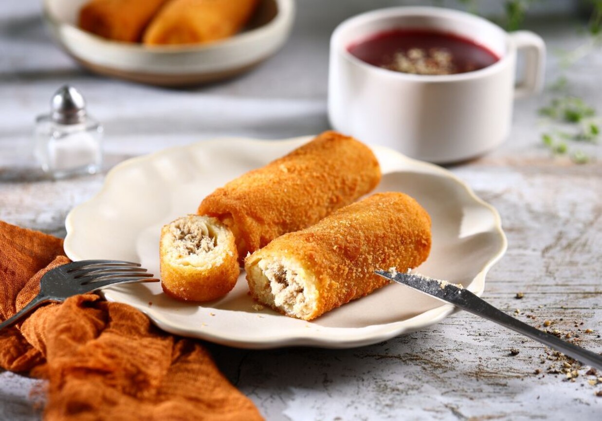 Krokiety z mięsem mielonym foto