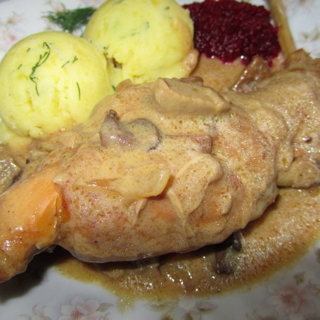 Krok 9 - Królik w sosie grzybowym foto