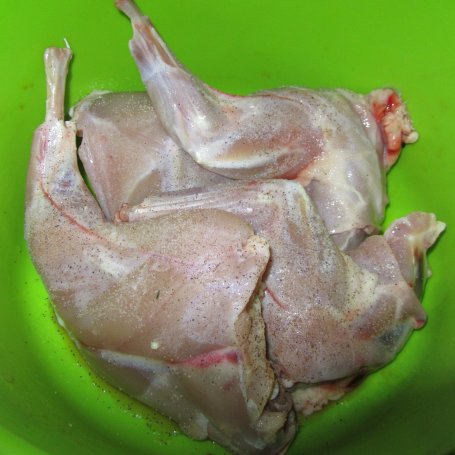 Krok 1 - Królik w sosie grzybowym foto