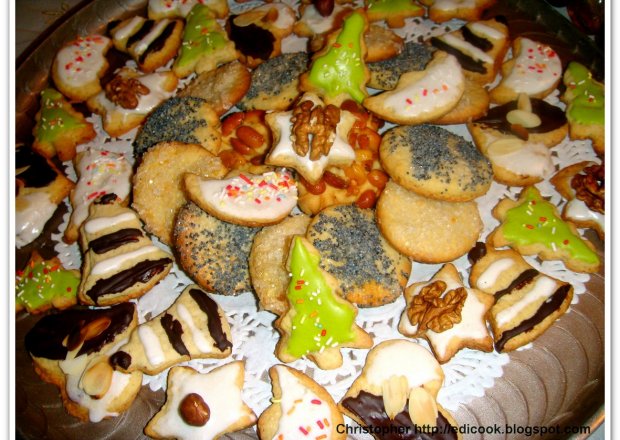 Fotografia przedstawiająca Kruche ciasteczka.