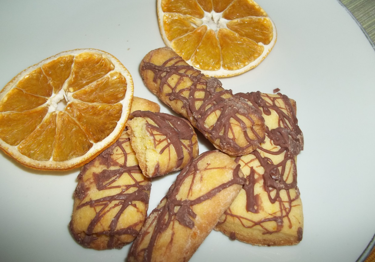 Kruche paluszki pomarańczowe foto