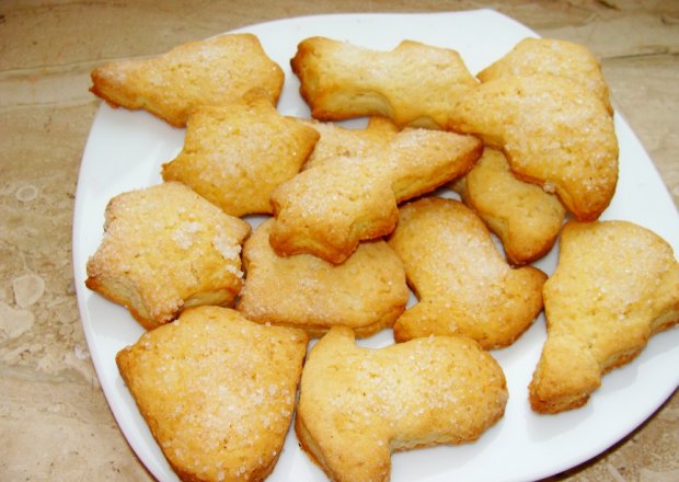 Fotografia przedstawiająca Kruche waniliowe ciasteczka