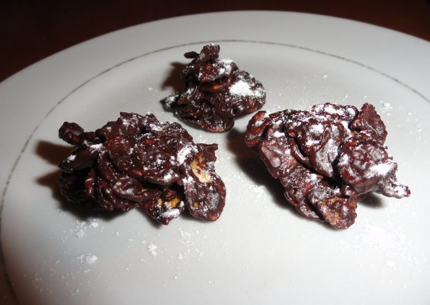 Fotografia przedstawiająca Kukurydziane ciasteczka z czekoladą