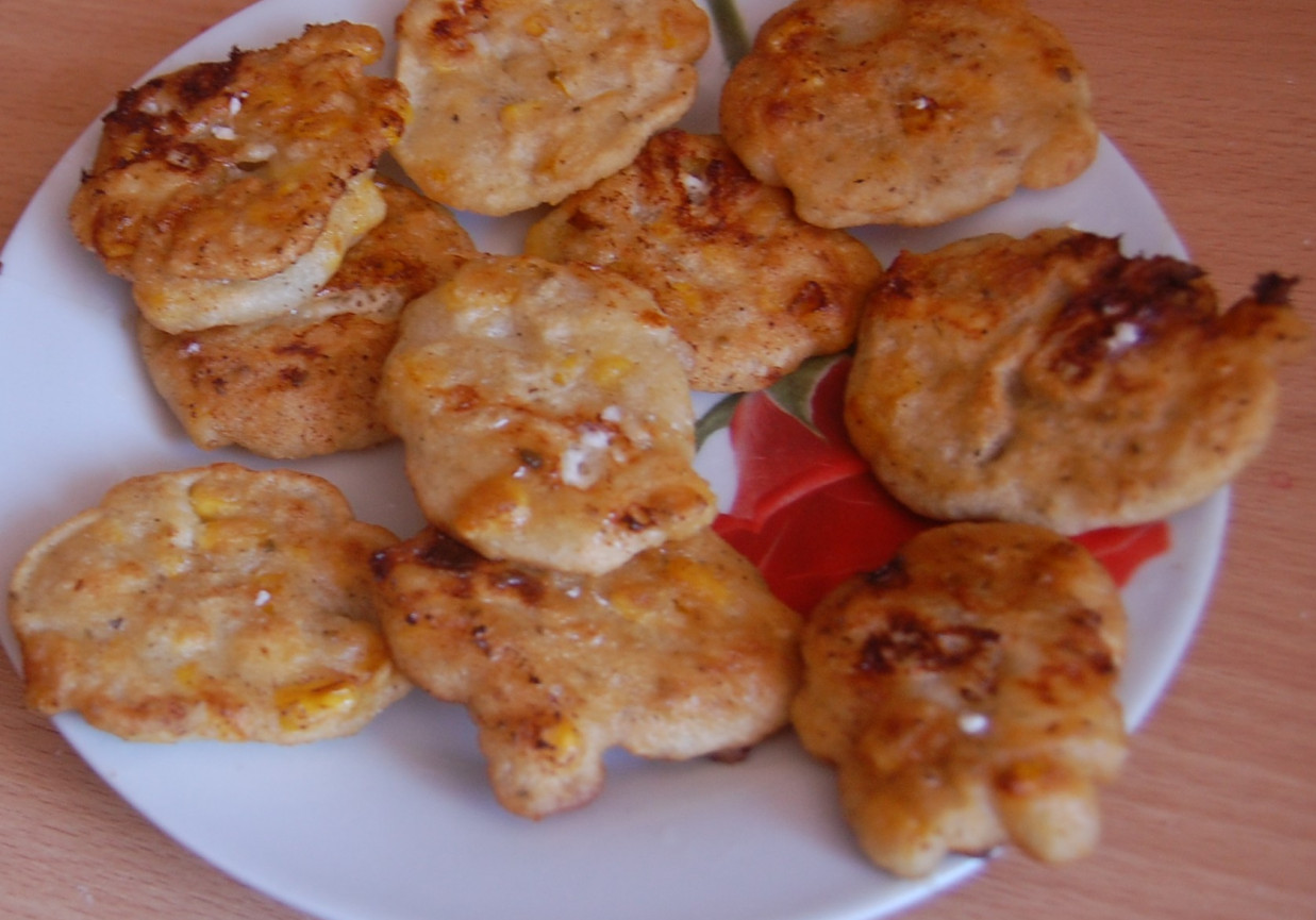 kukurydziane mini placuszki z ricottą foto