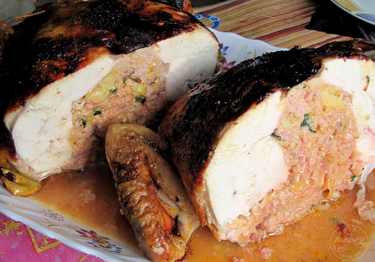 Kurczak faszerowany - imbirowy. foto