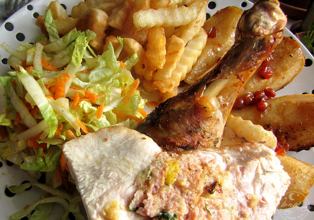 Kurczak faszerowany - imbirowy. foto