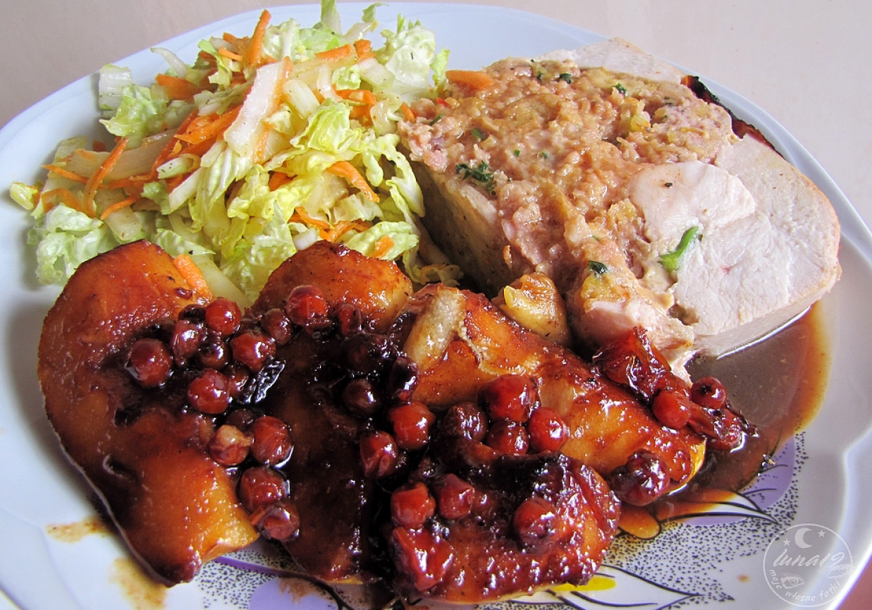 Kurczak faszerowany - imbirowy. foto