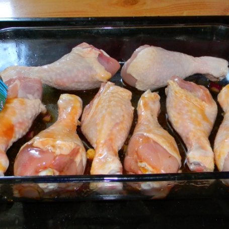 Krok 1 - kurczak glazurowany miodem z cebulką i czosnkiem foto