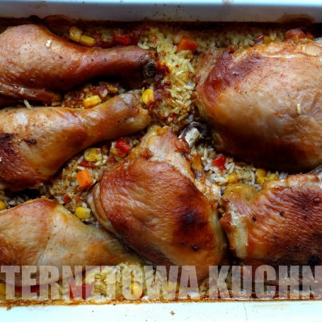 Krok 5 - Kurczak na ryżu z warzywami foto