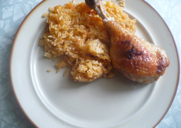 Fotografia przedstawiająca Kurczak na ryżu