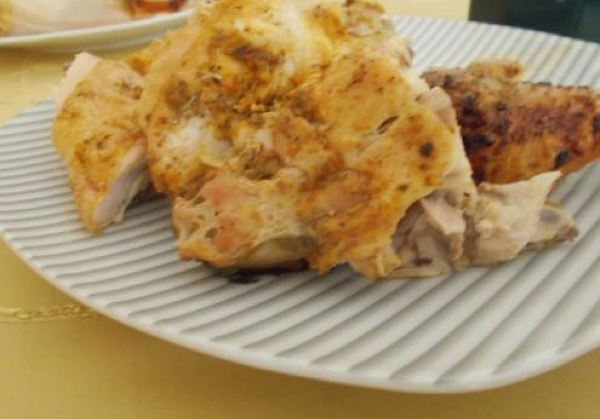 Kurczak pieczony na soli foto