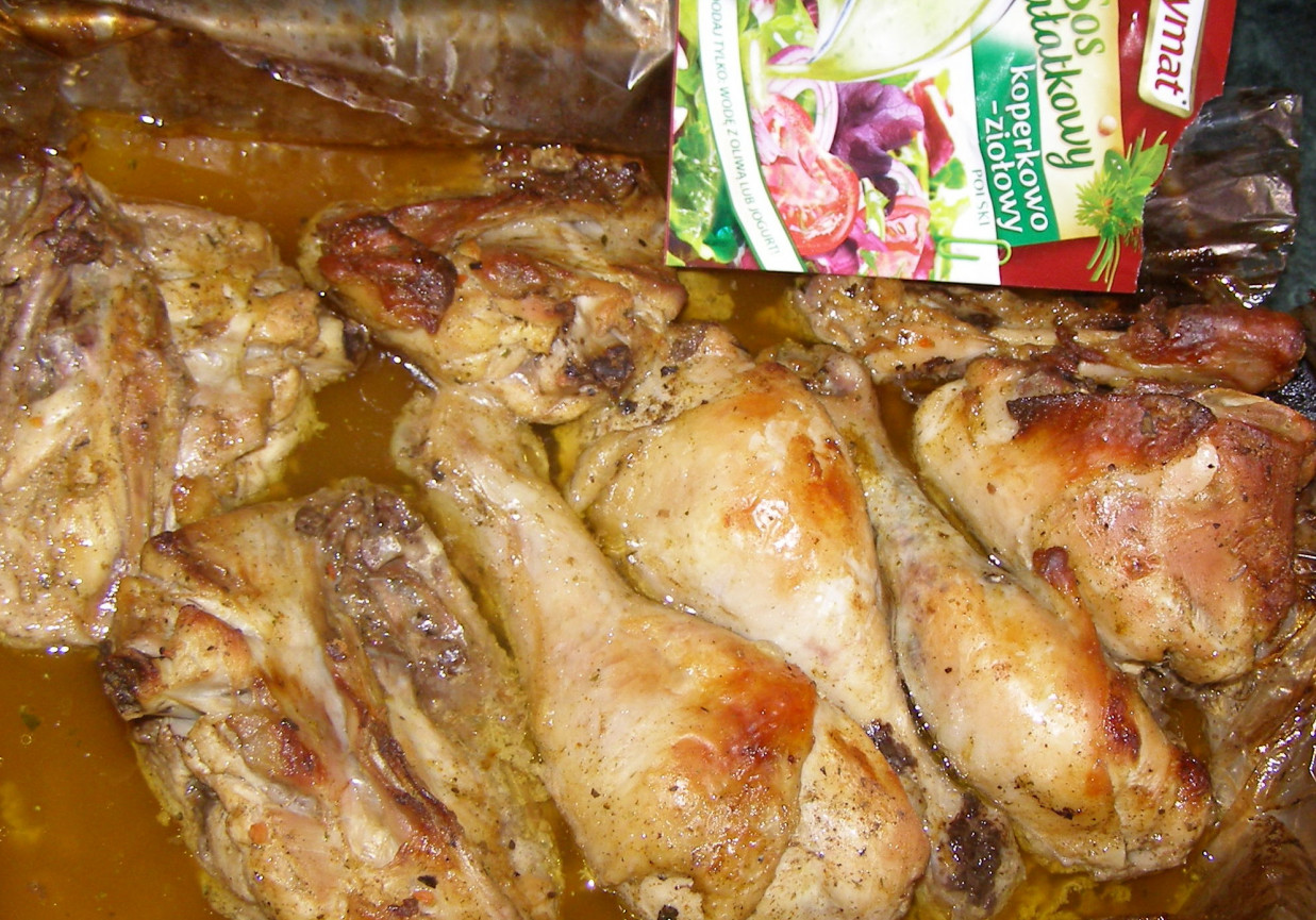 kurczak pieczony w rękawie w pysznej marynacie z kefiru i Prymatu... foto