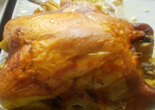 Fotografia przedstawiająca kurczak pieczony w soli