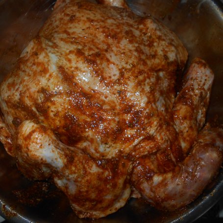 Krok 4 - Kurczak pieczony z boczkiem foto