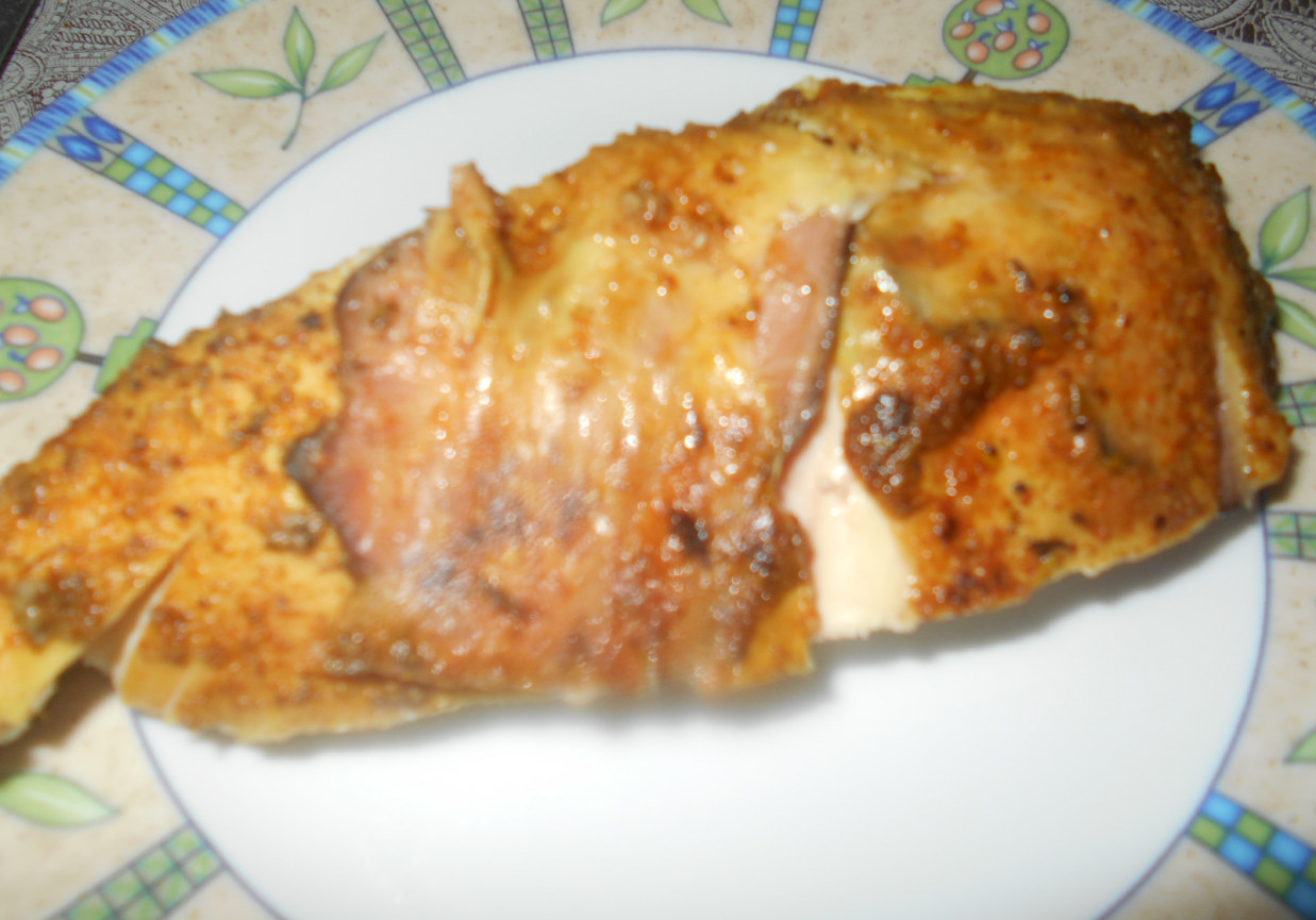 Kurczak pieczony z boczkiem foto