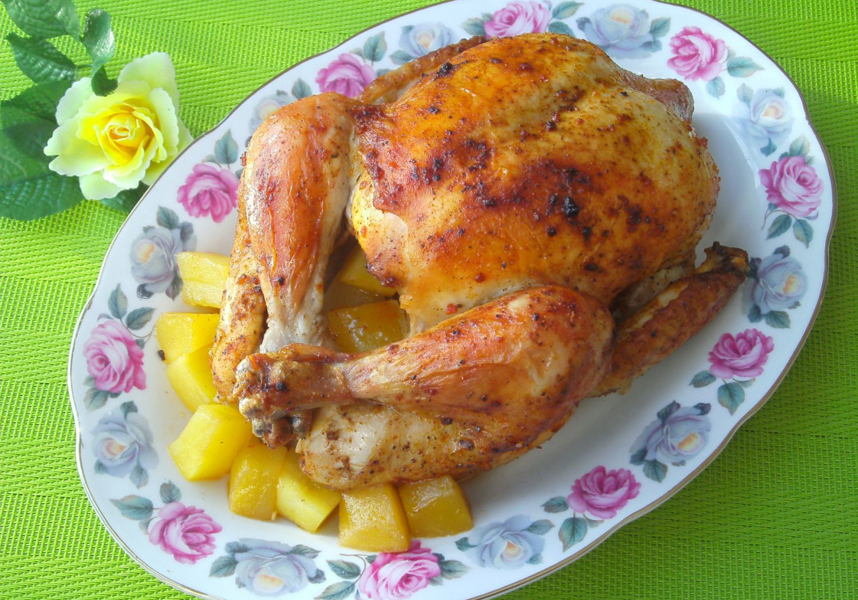 Kurczak pieczony z mango foto