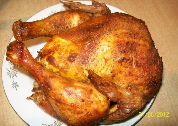 Fotografia przedstawiająca kurczak pieczony z miodem