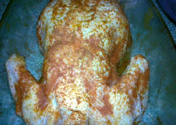 Fotografia przedstawiająca Kurczak pieczony z prodiża halogenowego