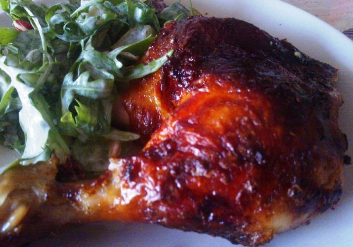 Kurczak w marynacie miodowo musztardowej ze szczyptą chilli foto