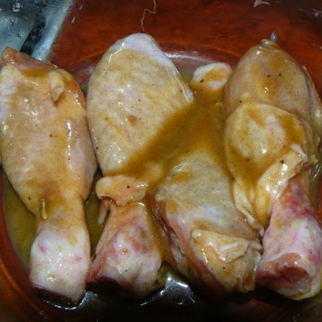 Krok 1 - " Kurczak w ostro - słodkiej glazurce " foto