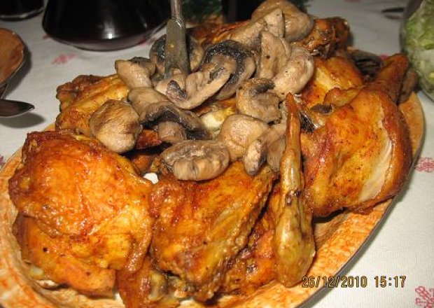 Fotografia przedstawiająca Kurczak w pieczarkach