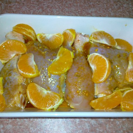 Krok 5 - Kurczak w sosie słodko-kwaśnym z mandarynkami foto