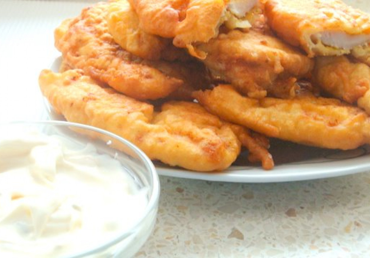 Kurczak w ziołowym cieście naleśnikowym foto