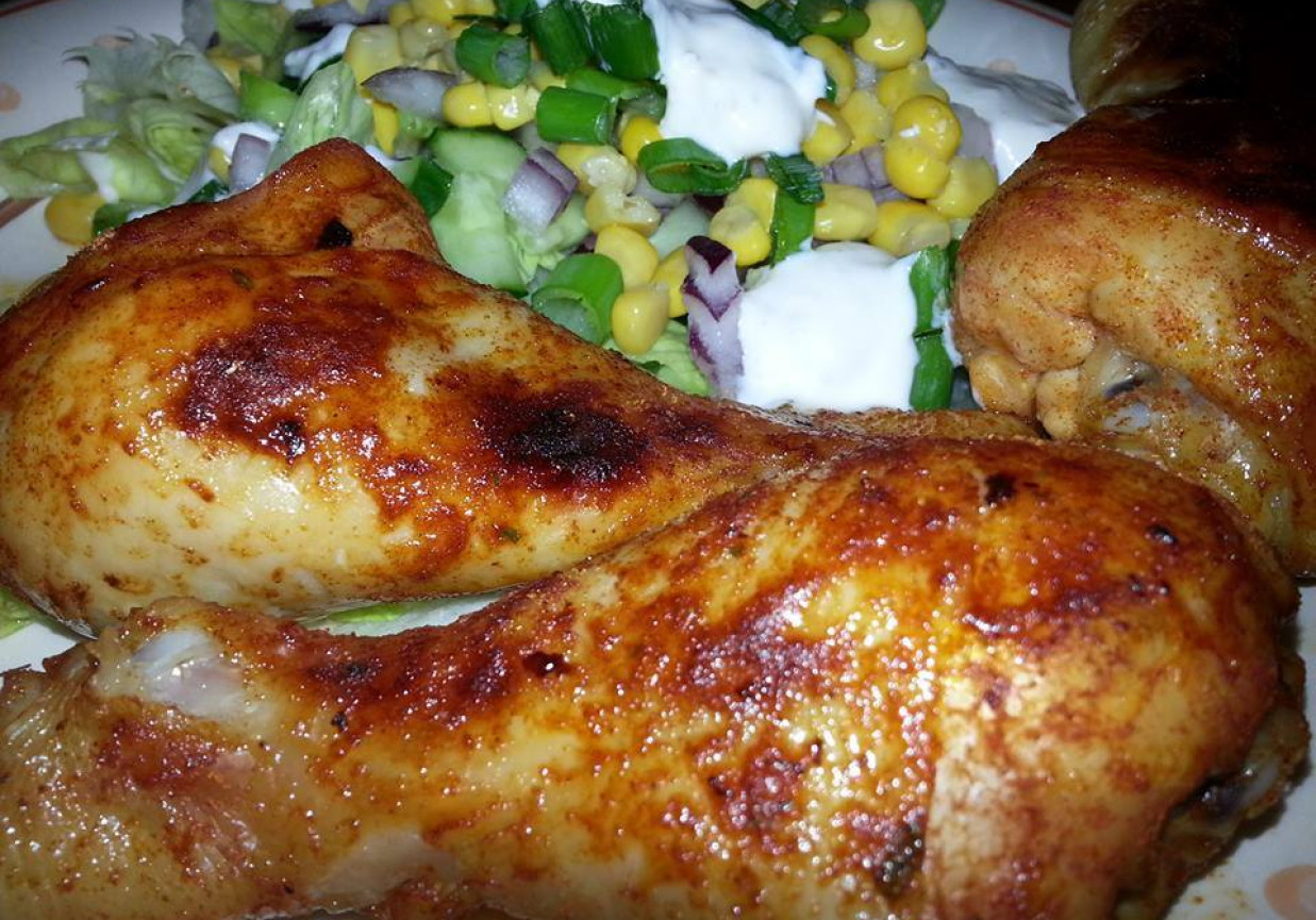 Kurczak z miodem i chili. foto