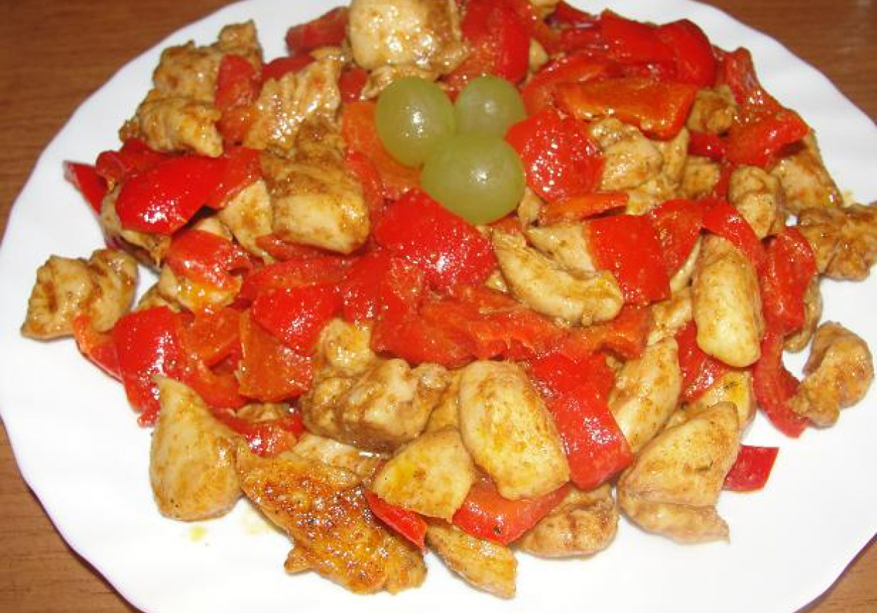 Kurczak z papryką foto