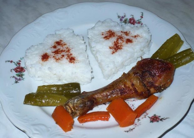 Fotografia przedstawiająca kurczak z ryżem