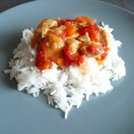 Krok 3 - Kurczak z warzywami na ryżu wg Elfi foto