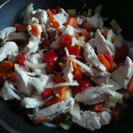 Krok 1 - Kurczak z warzywami na ryżu wg Elfi foto