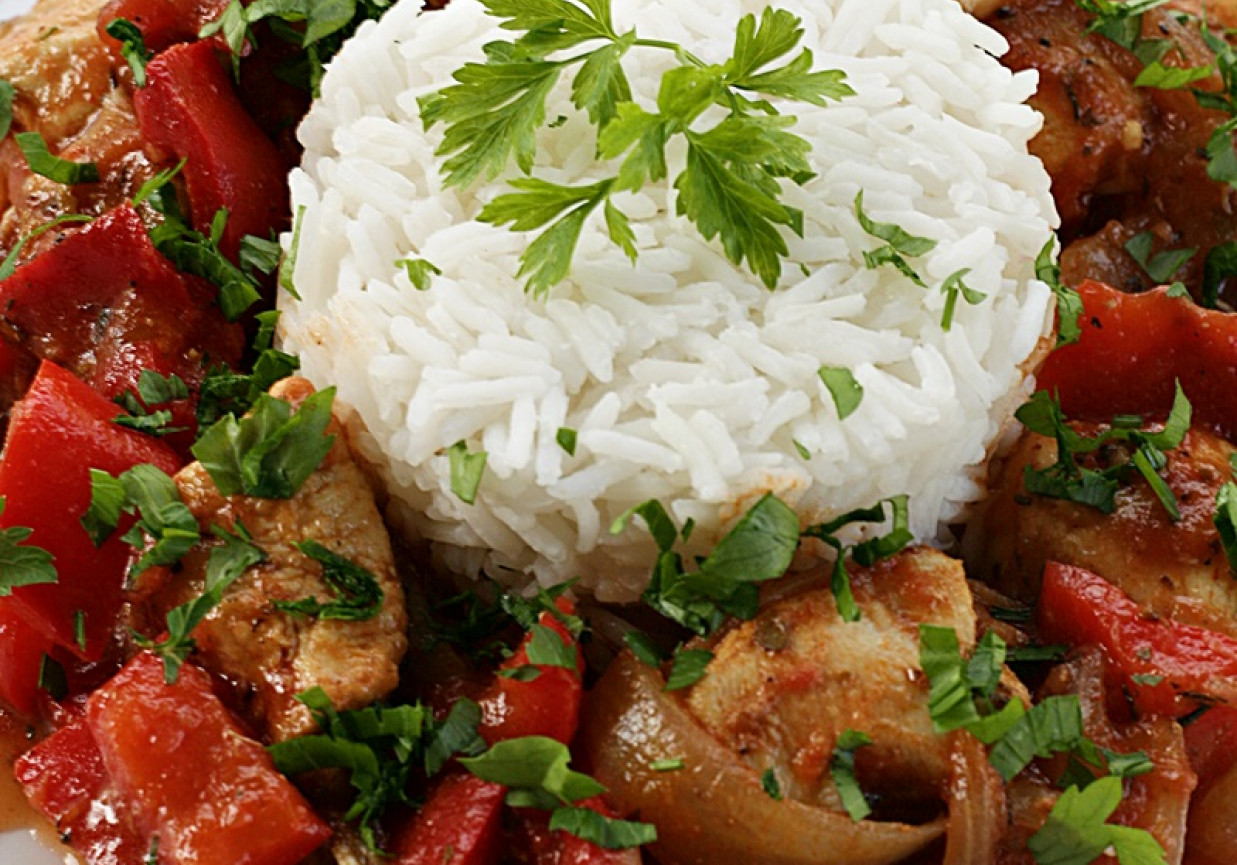 Kurczak z warzywami foto