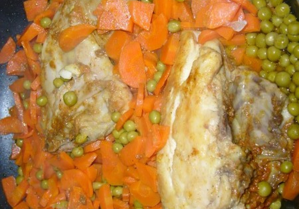 Kurczak z warzywami foto