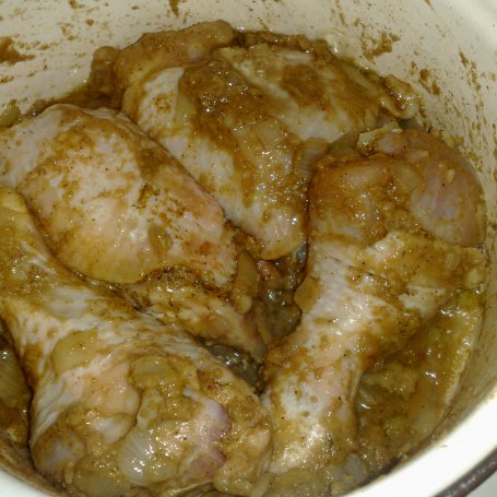 Krok 1 - kurczak z zieloną pastą curry i dynią foto