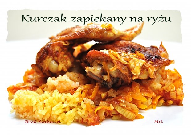 Fotografia przedstawiająca Kurczak zapiekany na ryżu