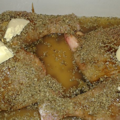 Krok 6 - Kurczaki pieczone w soku jabłkowym foto