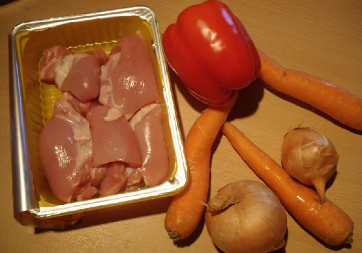 Kurczakowo - marchewkowa potrawka foto