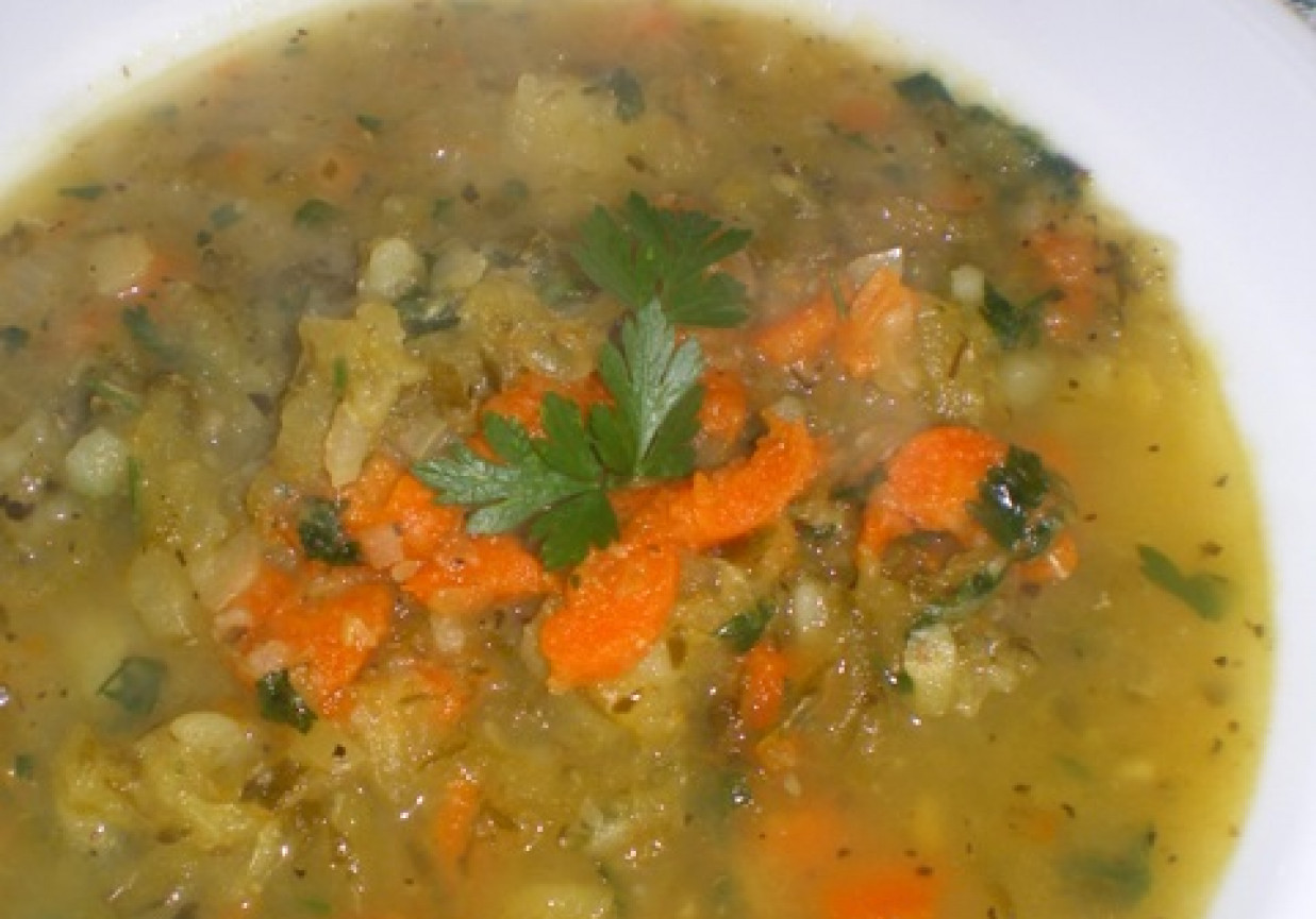 Kwaśna zupa z kiszeniaków i marchwi foto
