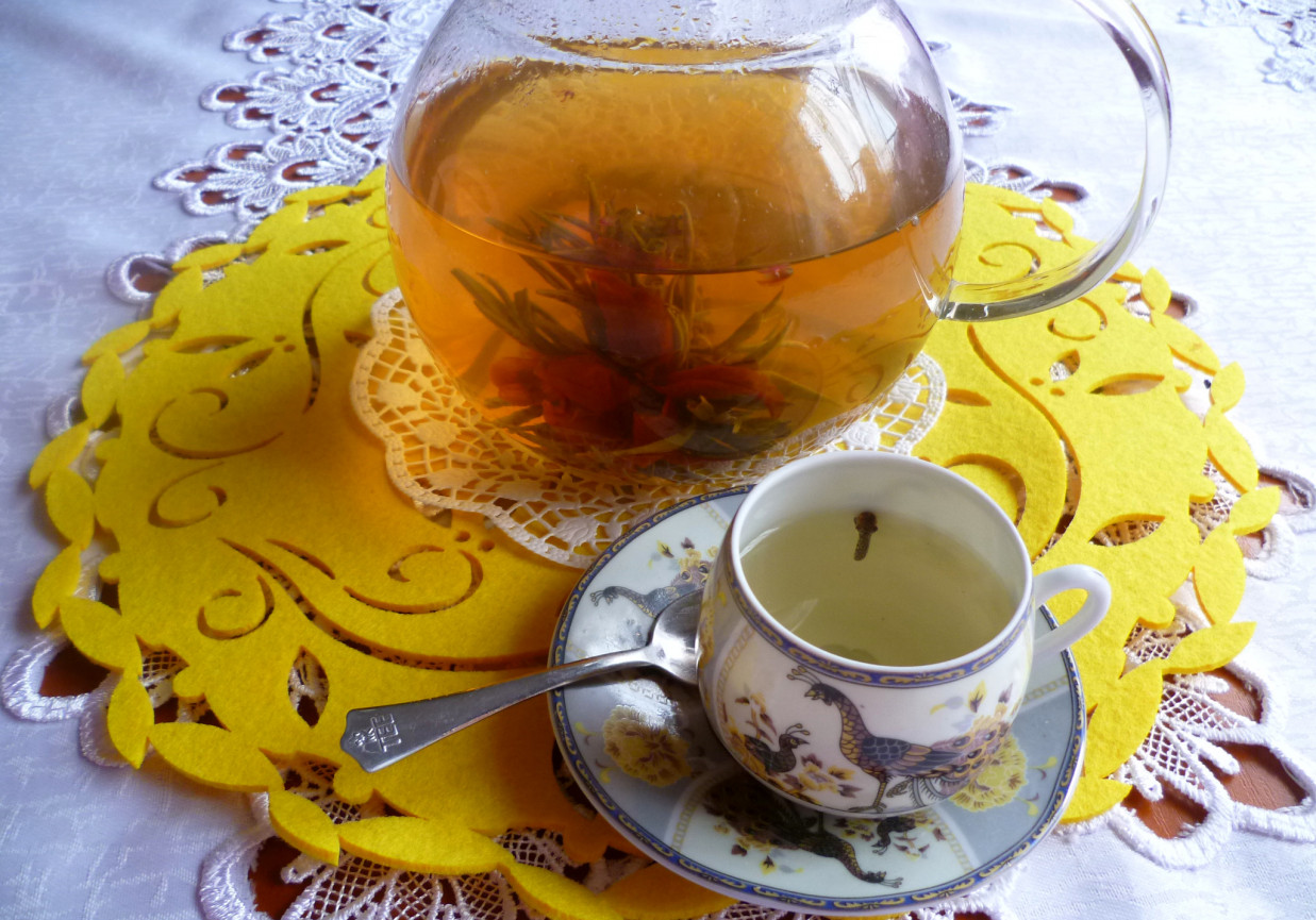 Kwitnąca herbata foto