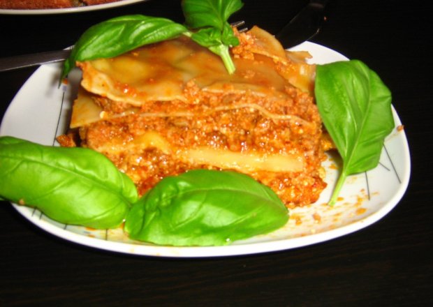 Fotografia przedstawiająca lasagne bolognese