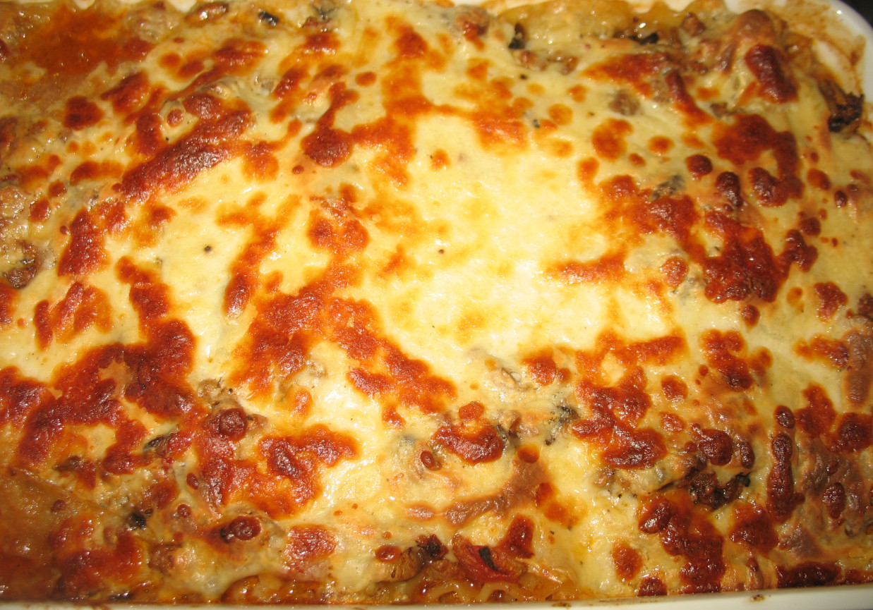 Lasagne mięsno - pieczarkowa foto