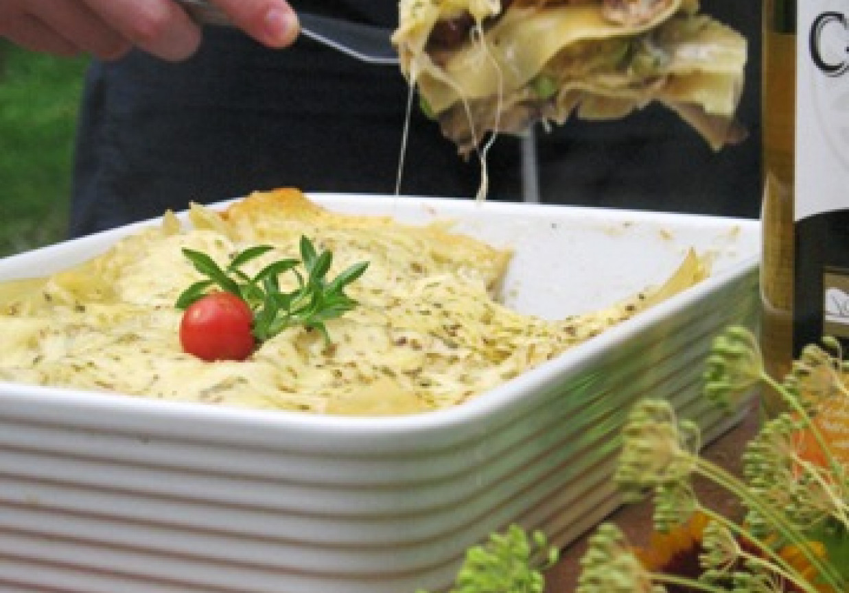 Lasagne z cukinią i gorgonzolą foto