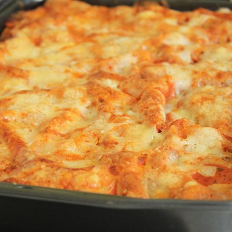 Krok 10 - Lasagne z cukinią i kurczakiem zapiekana w dwóch sosach foto