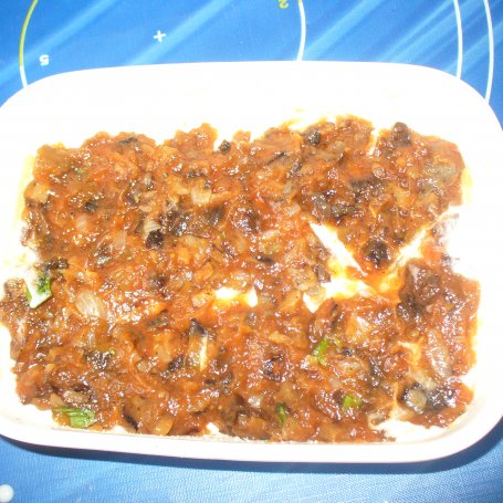 Krok 8 - Lasagne z grzybami w sosie pomidorowym foto