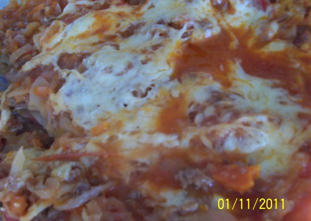 Fotografia przedstawiająca Lasagne z kiszoną kapustą
